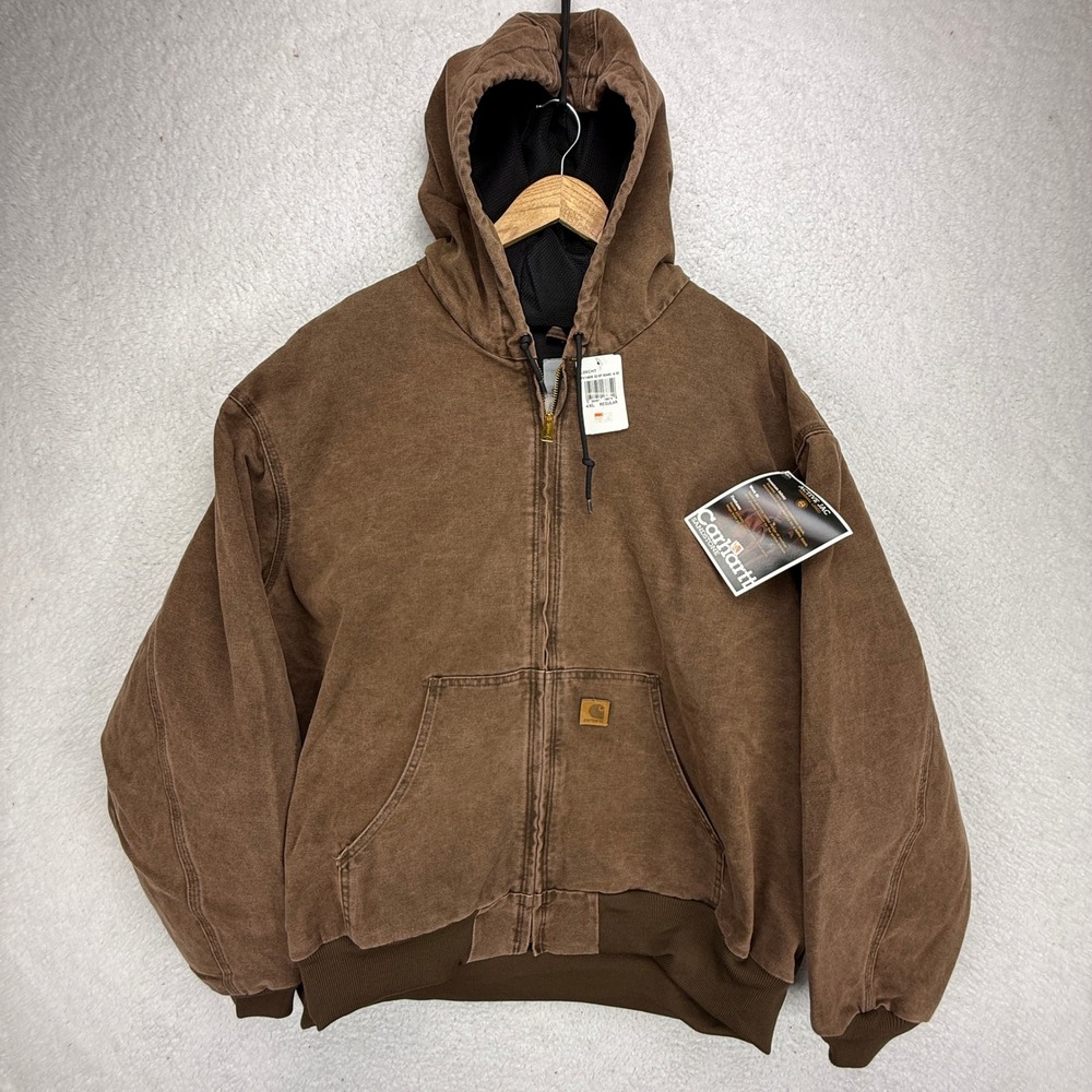 Carhartt Sandstone Active Jacket Thermal Lined Mens 4XL J25 CHT Brown NWT NOS